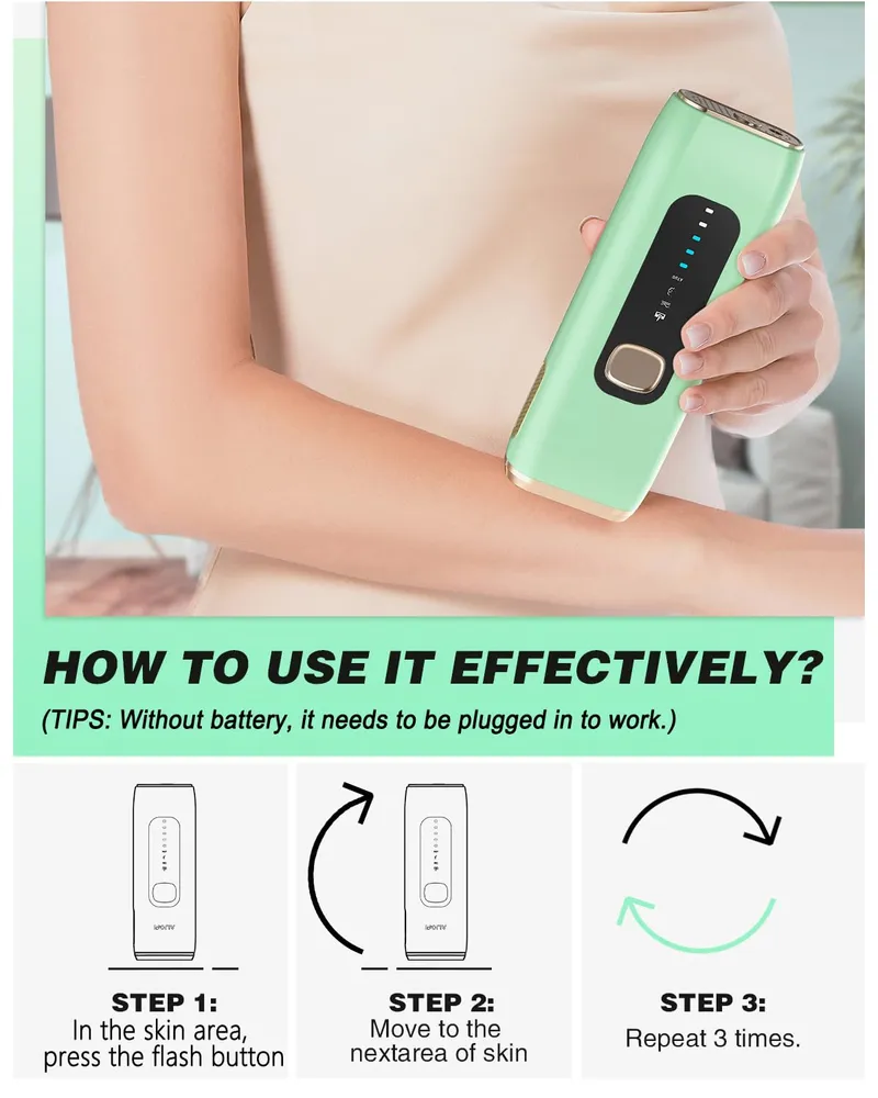 Meukpe IPL Laser Hair Removal Device How to Use